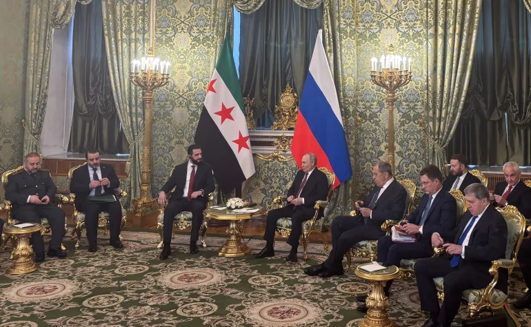 الرئيس أحمد الشرع يجري مباحثات مع بوتين في الكرملين 2 reuters 68ef8c79 1760529529
